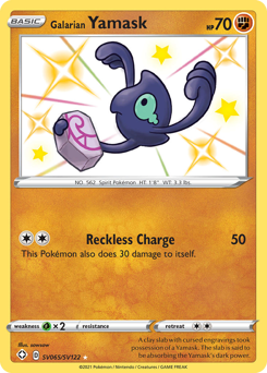 Galarian Yamask - Shining Fates Shiny Vault - #SV065 - Pokemon TCG card
