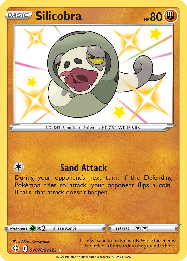 Silicobra - Shining Fates Shiny Vault - #SV070 - Pokemon TCG card