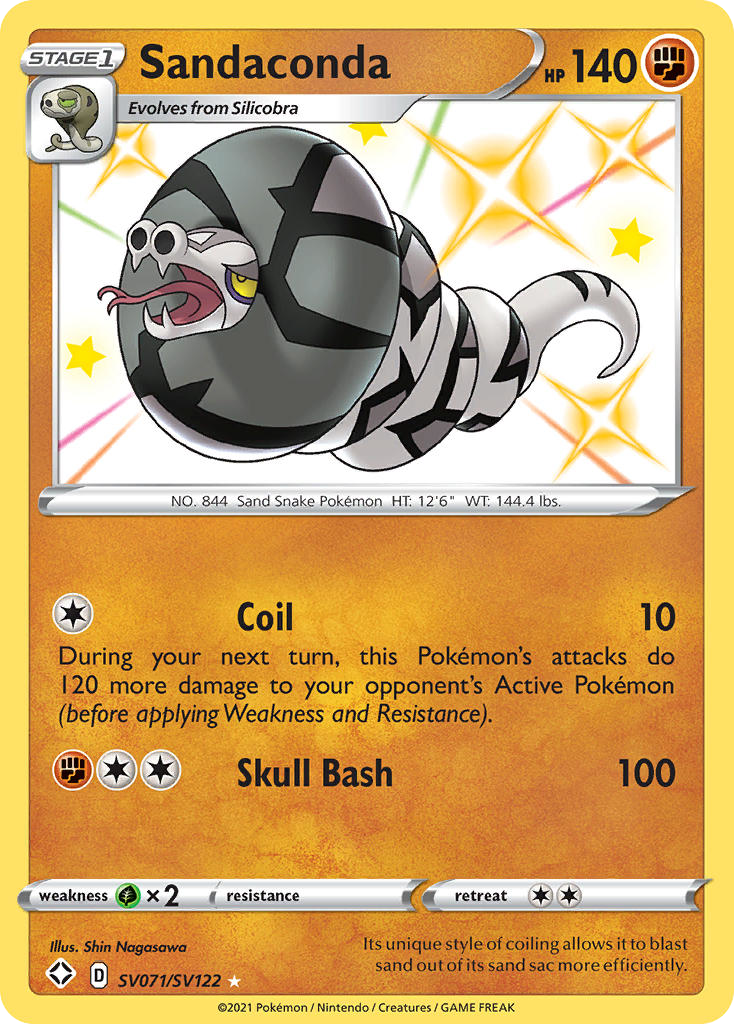 Sandaconda - Shining Fates Shiny Vault - #SV071 - Pokemon TCG card