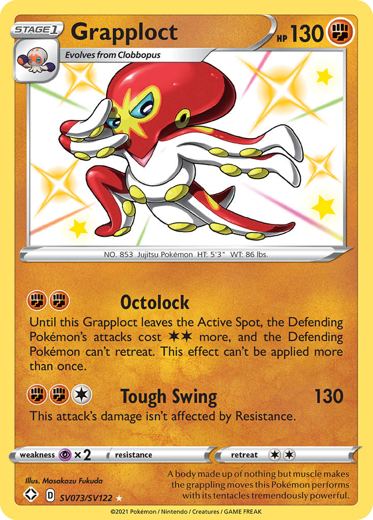 Grapploct - Shining Fates Shiny Vault - #SV073 - Pokemon TCG card