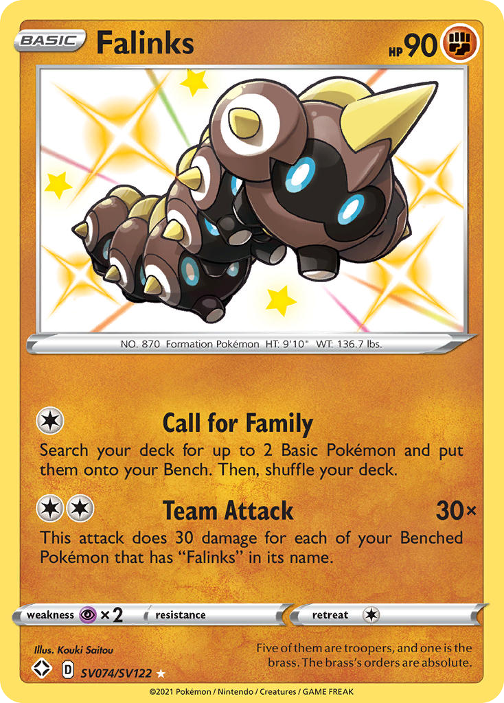 Falinks - Shining Fates Shiny Vault - #SV074 - Pokemon TCG card