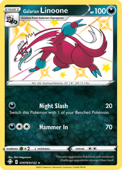 Galarian Linoone - Shining Fates Shiny Vault - #SV079 - Pokemon TCG card