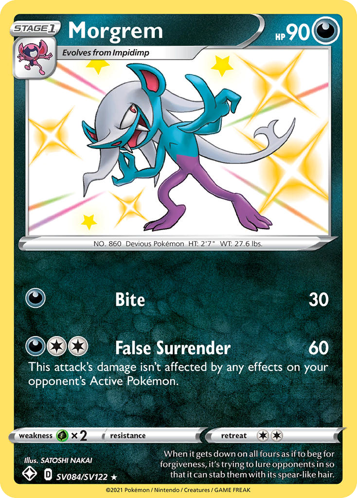 Morgrem - Shining Fates Shiny Vault - #SV084 - Pokemon TCG card