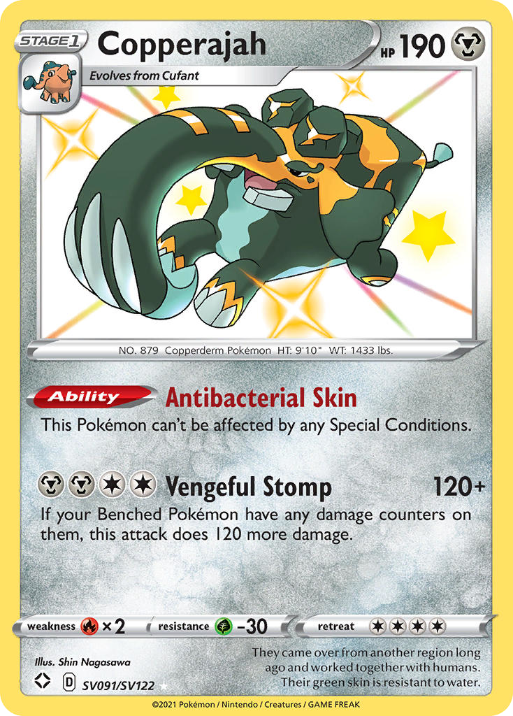 Copperajah - Shining Fates Shiny Vault - #SV091 - Pokemon TCG card