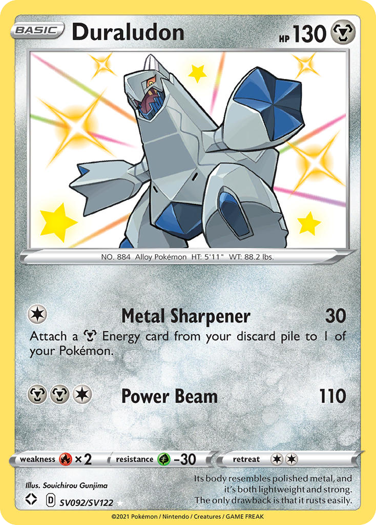 Duraludon - Shining Fates Shiny Vault - #SV092 - Pokemon TCG card