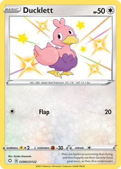 Ducklett - Shining Fates Shiny Vault - #SV095 - Pokemon TCG card