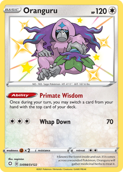 Oranguru #SV098 Oranguru - Shining Fates Shiny Vault - #SV098 - Pokemon TCG card