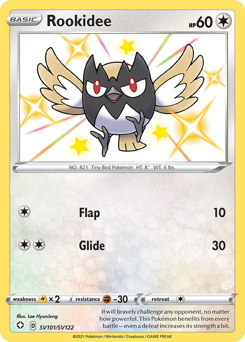 Rookidee - Shining Fates Shiny Vault - #SV101 - Pokemon TCG card