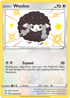 Wooloo #SV103 Wooloo - Shining Fates Shiny Vault - #SV103 - Pokemon TCG card