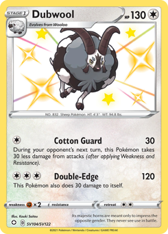 Dubwool - Shining Fates Shiny Vault - #SV104 - Pokemon TCG card