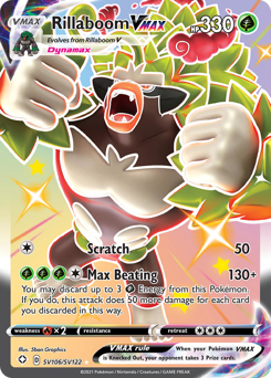 Rillaboom VMAX - Shining Fates Shiny Vault - #SV106 - Pokemon TCG card