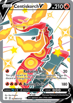 Centiskorch V - Shining Fates Shiny Vault - #SV108 - Pokemon TCG card