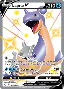 Lapras V #SV110 Lapras V - Shining Fates Shiny Vault - #SV110 - Pokemon TCG card