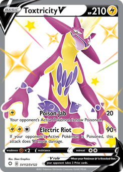 Toxtricity V #SV112 Toxtricity V - Shining Fates Shiny Vault - #SV112 - Pokemon TCG card