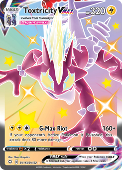Toxtricity VMAX #SV113 Toxtricity VMAX - Shining Fates Shiny Vault - #SV113 - Pokemon TCG card
