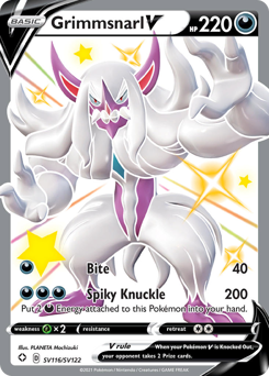 Grimmsnarl V - Shining Fates Shiny Vault - #SV116 - Pokemon TCG card