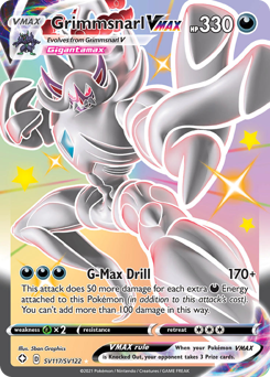 Grimmsnarl VMAX - Shining Fates Shiny Vault - #SV117 - Pokemon TCG card