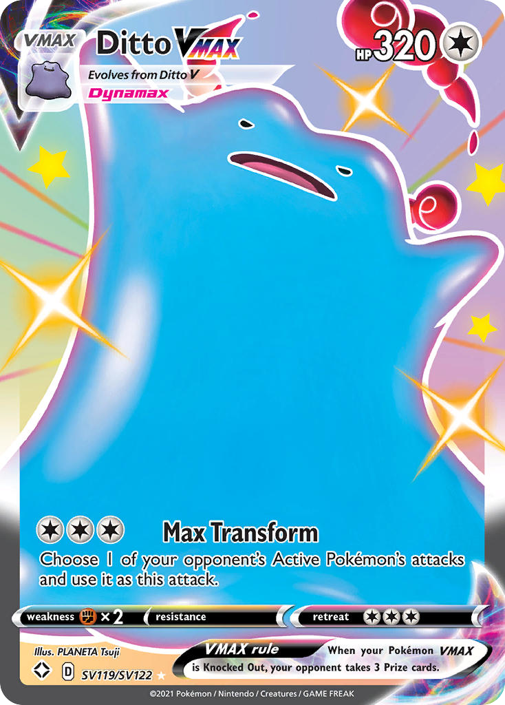Ditto VMAX - Shining Fates Shiny Vault - #SV119 - Pokemon TCG card