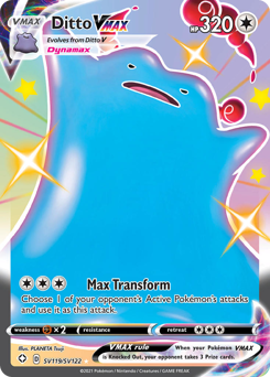 Ditto VMAX #SV119 Ditto VMAX - Shining Fates Shiny Vault - #SV119 - Pokemon TCG card