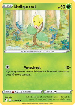 Bellsprout - Battle Styles - #1 - Pokemon TCG card