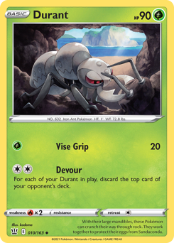 Durant - Battle Styles - #10 - Pokemon TCG card