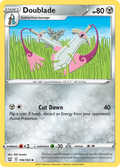 Doublade #106 Doublade - Battle Styles - #106 - Pokemon TCG card