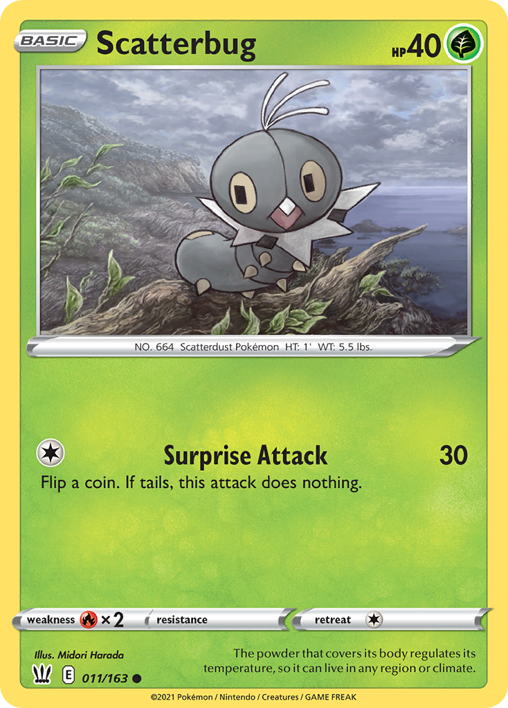 Scatterbug - Battle Styles - #11 - Pokemon TCG card