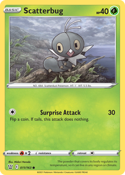 Scatterbug - Battle Styles - #11 - Pokemon TCG card