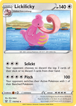 Lickilicky #114 Lickilicky - Battle Styles - #114 - Pokemon TCG card