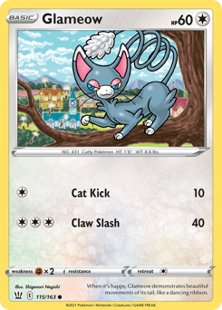 Glameow - Battle Styles - #115 - Pokemon TCG card
