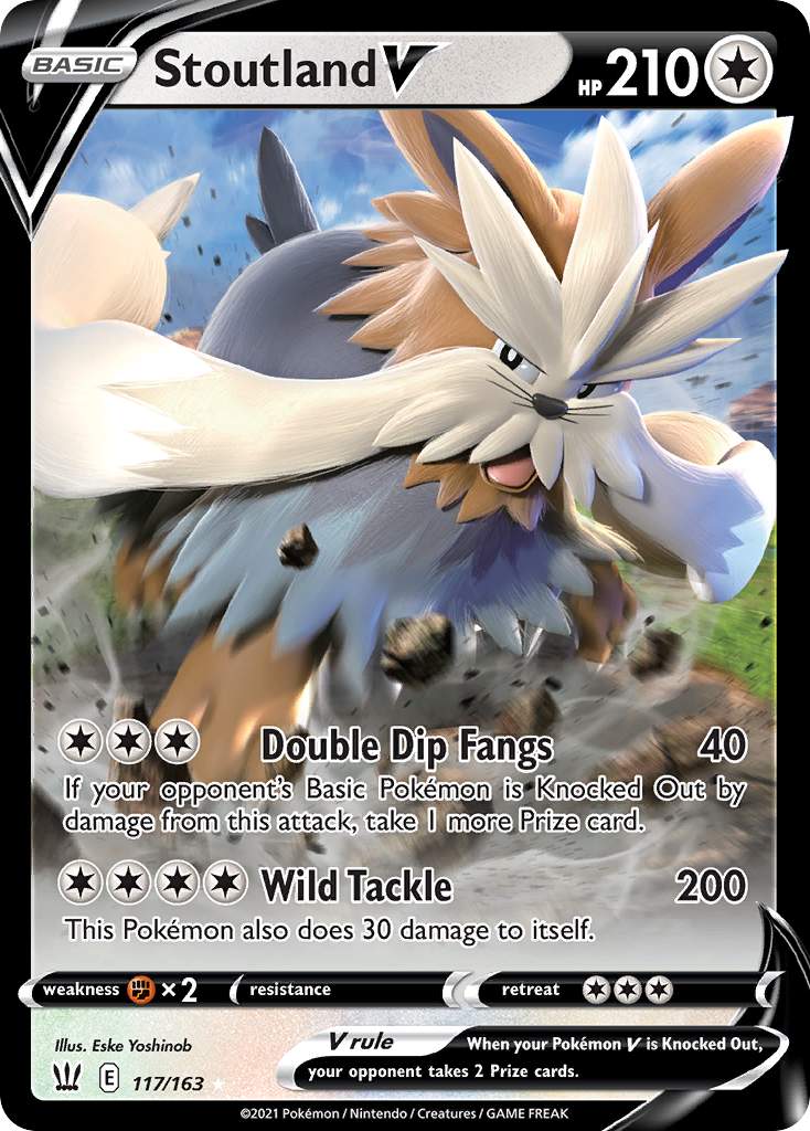 Stoutland V - Battle Styles - #117 - Pokemon TCG card