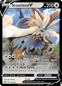 Stoutland V #117 Stoutland V - Battle Styles - #117 - Pokemon TCG card