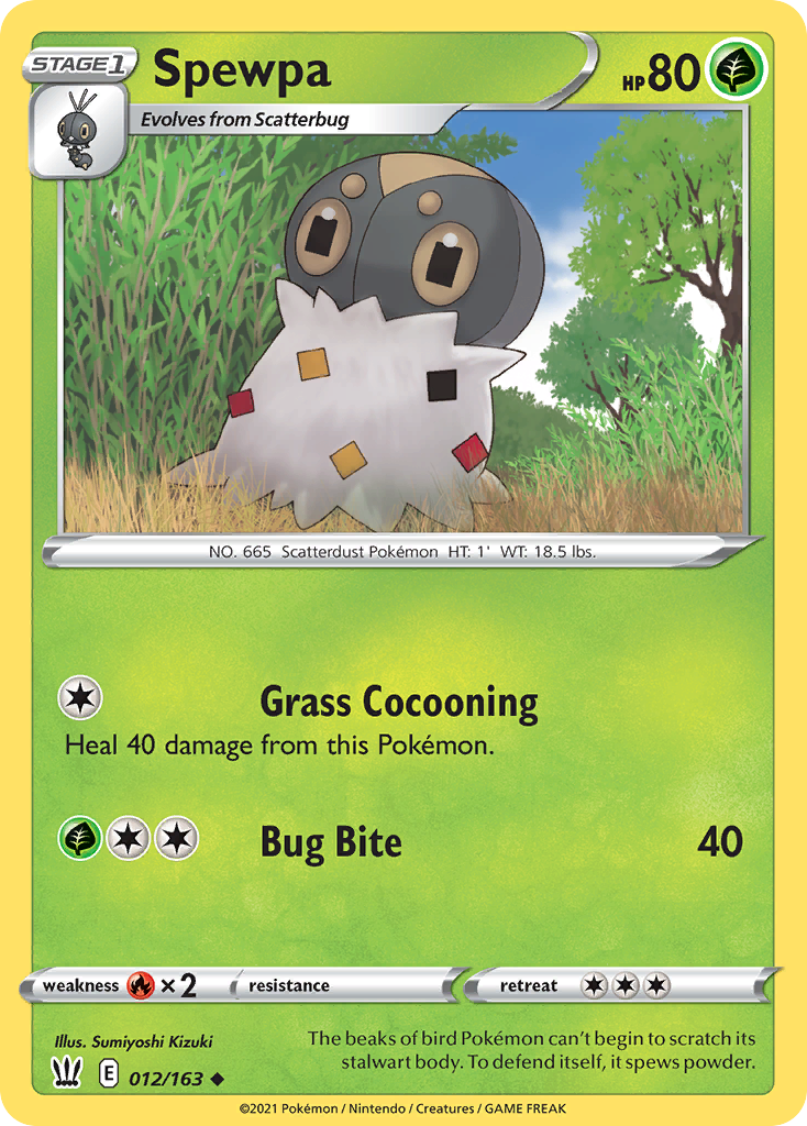 Spewpa - Battle Styles - #12 - Pokemon TCG card