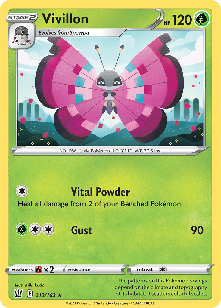 Vivillon - Battle Styles - #13 - Pokemon TCG card