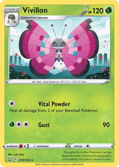 Vivillon - Battle Styles - #13 - Pokemon TCG card