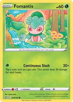 Fomantis #14 Fomantis - Battle Styles - #14 - Pokemon TCG card