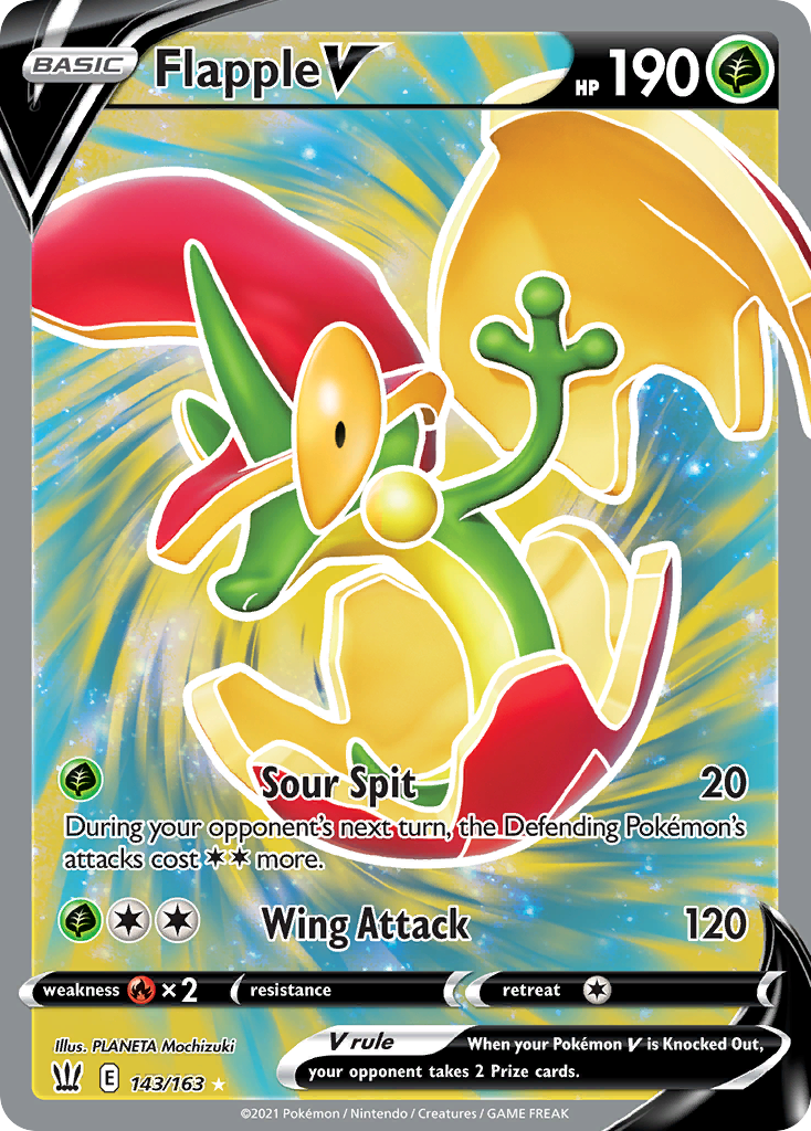 Flapple V - Battle Styles - #143 - Pokemon TCG card