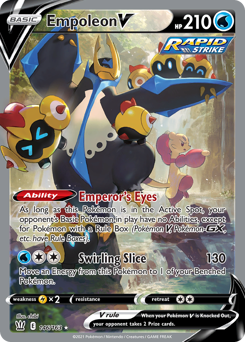 Empoleon V #146 Empoleon V - Battle Styles - #146 - Pokemon TCG card