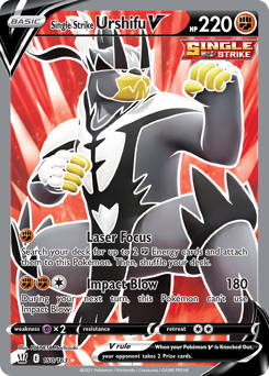 Single Strike Urshifu V #150 Single Strike Urshifu V - Battle Styles - #150 - Pokemon TCG card