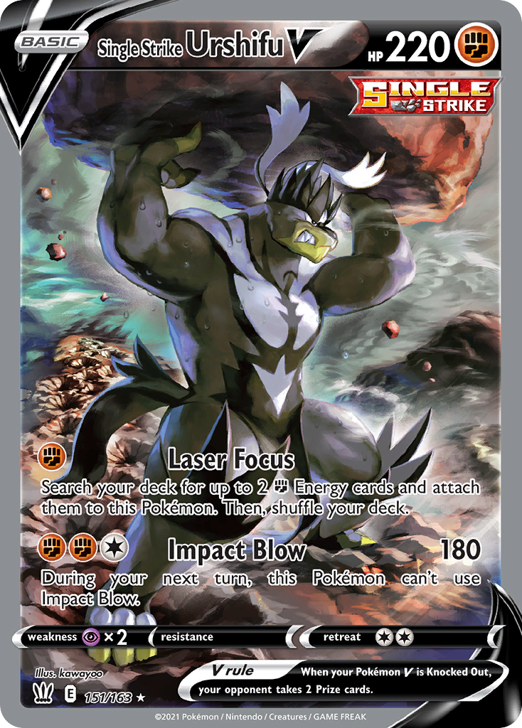 Single Strike Urshifu V - Battle Styles - #151 - Pokemon TCG card