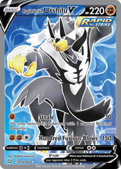 Rapid Strike Urshifu V #152 Rapid Strike Urshifu V - Battle Styles - #152 - Pokemon TCG card