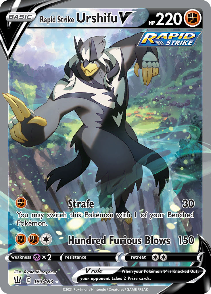 Rapid Strike Urshifu V - Battle Styles - #153 - Pokemon TCG card