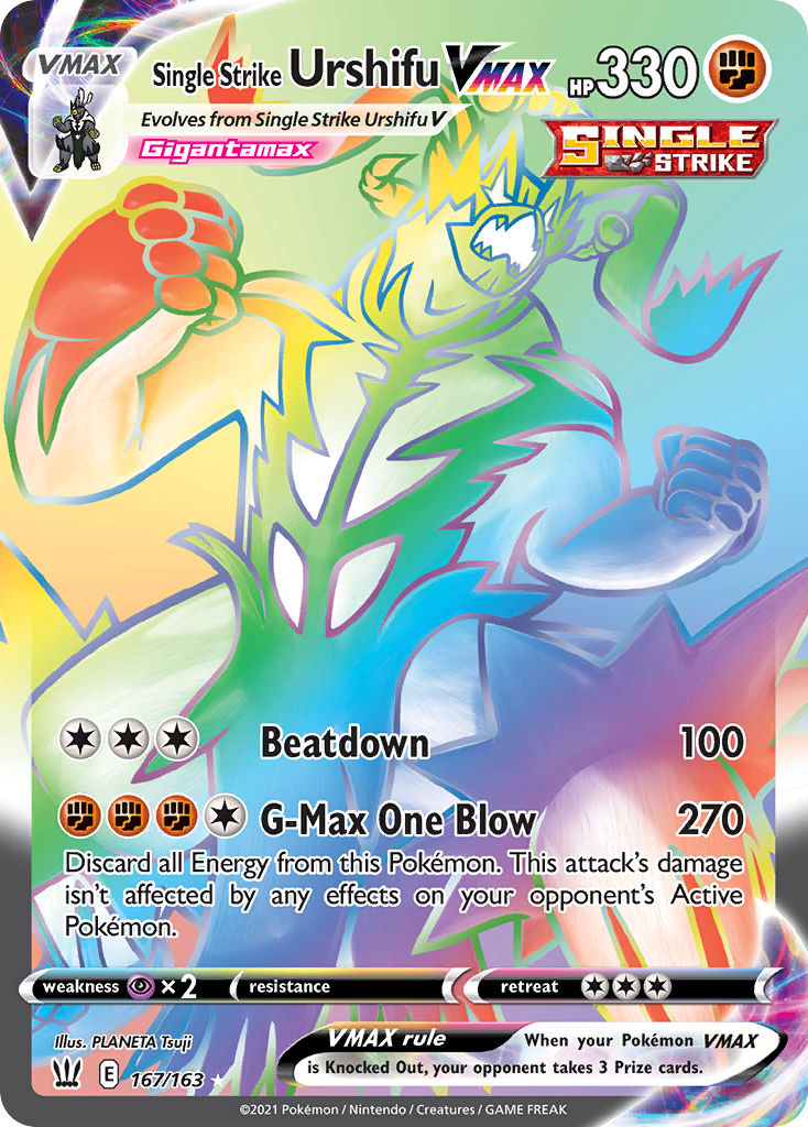 Single Strike Urshifu VMAX - Battle Styles - #167 - Pokemon TCG card