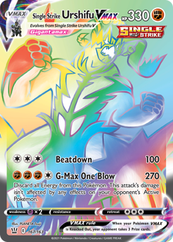 Single Strike Urshifu VMAX - Battle Styles - #167 - Pokemon TCG card