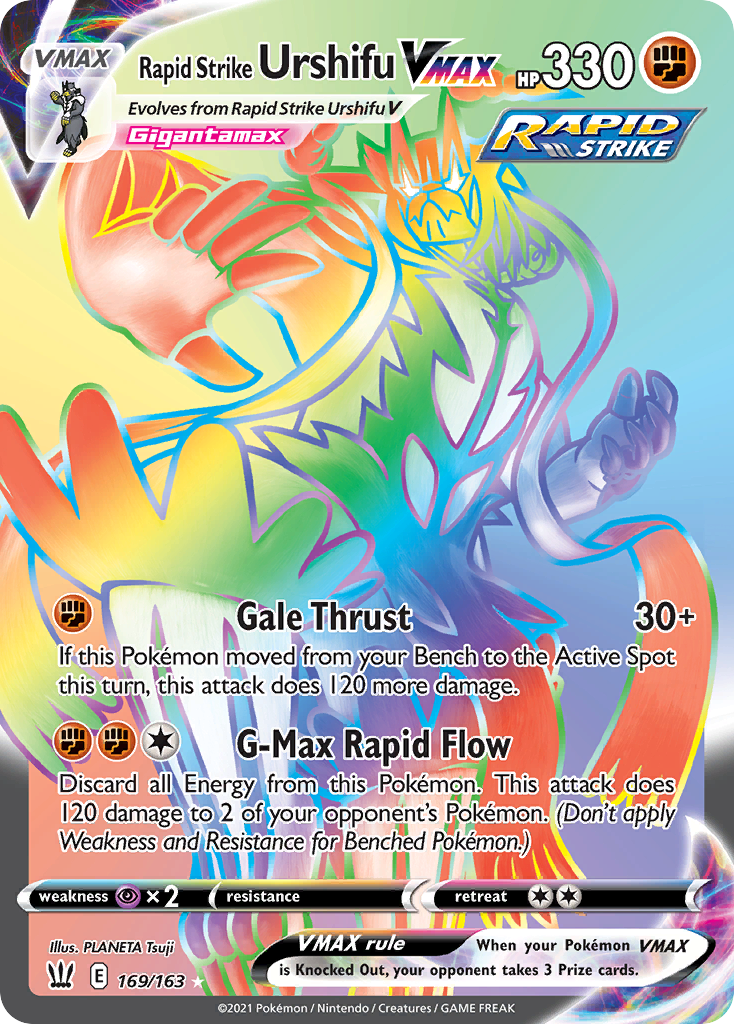 Rapid Strike Urshifu VMAX - Battle Styles - #169 - Pokemon TCG card