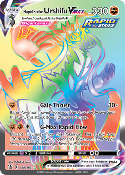 Rapid Strike Urshifu VMAX #169 Rapid Strike Urshifu VMAX - Battle Styles - #169 - Pokemon TCG card