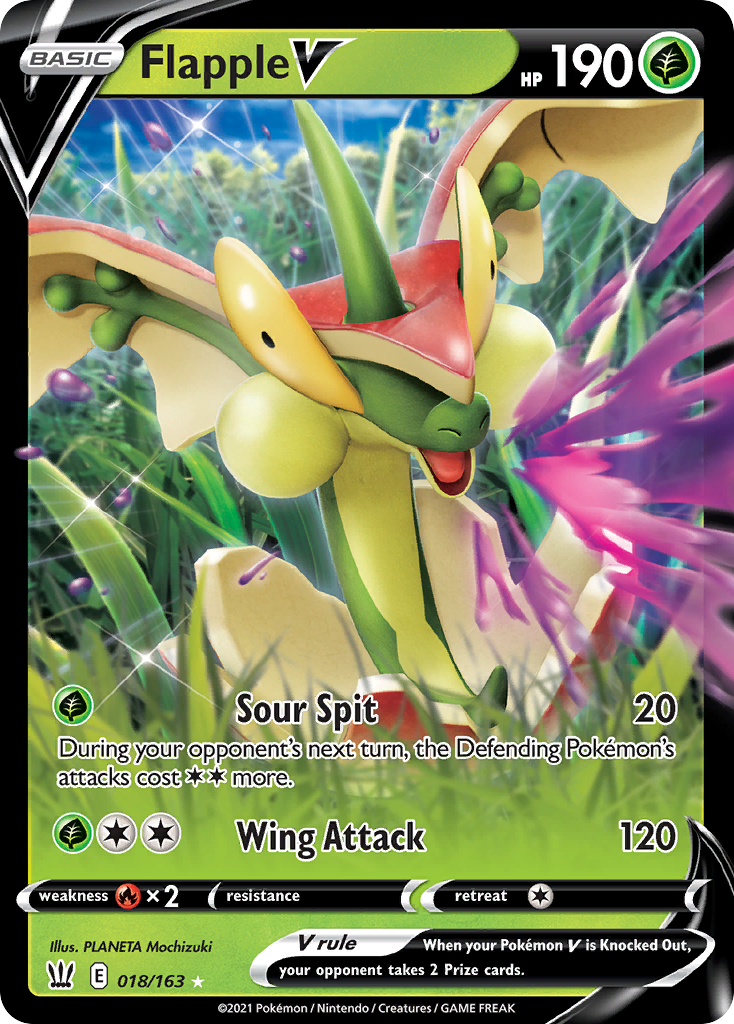 Flapple V - Battle Styles - #18 - Pokemon TCG card