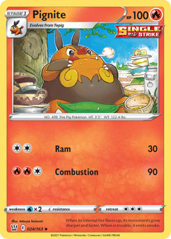 Pignite - Battle Styles - #24 - Pokemon TCG card