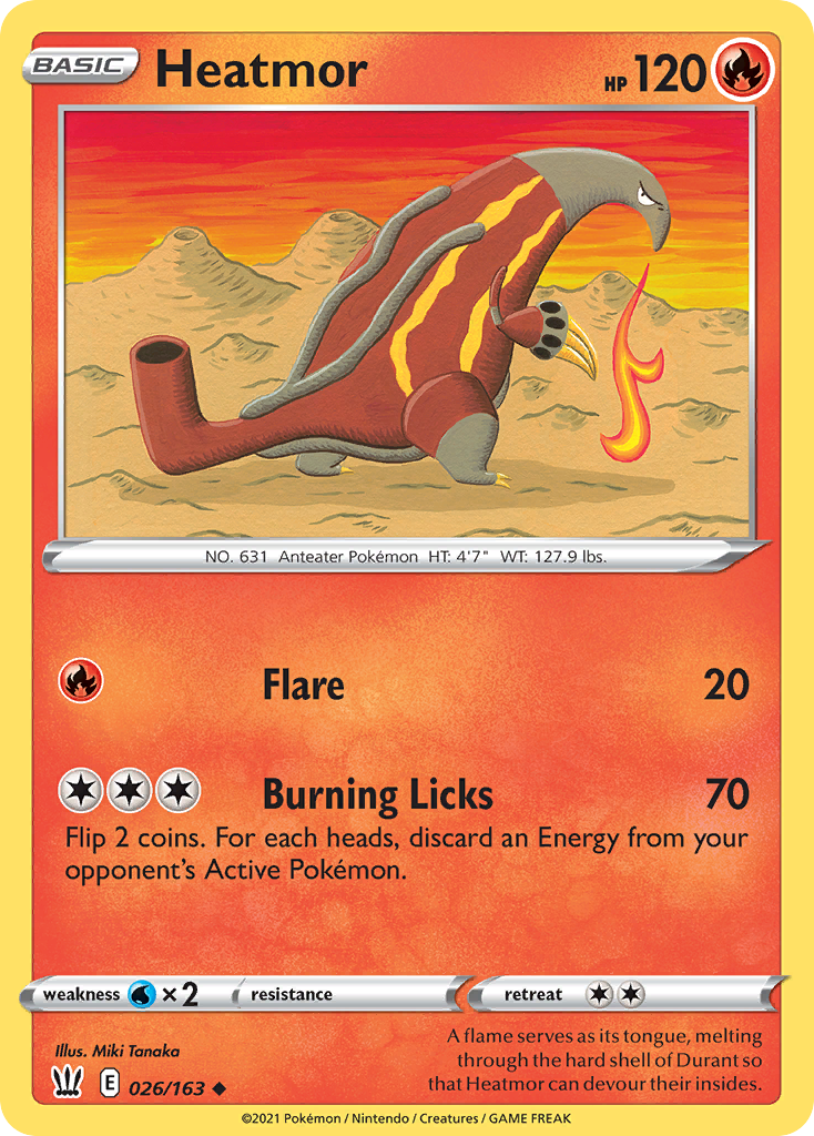 Heatmor - Battle Styles - #26 - Pokemon TCG card