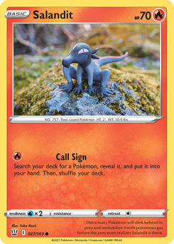 Salandit #27 Salandit - Battle Styles - #27 - Pokemon TCG card